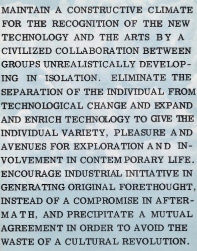 EAT Statement of Purpose, 1967